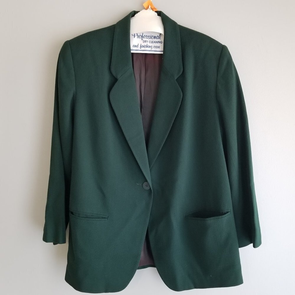 Morgan Taylor 100% Pure Wool Pants Suit-Size 14W